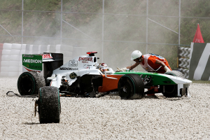 Accidents rarely happen in Formel 1 racing...